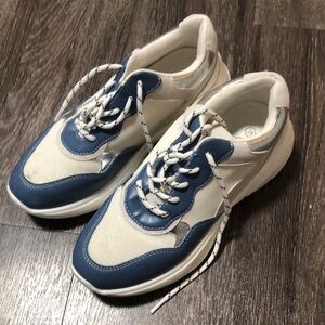 Calcado Guimarães Chunky Platform Sneakers - Blue & White - Size EU 38 / US 7.5